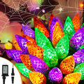 Upgraded 250 LED C6 Connectable Halloween String Lights - 82FT Color