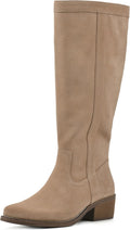WHITE MOUNTAIN Women's Altitude Stack-Heeled Tall Boot - Stylish