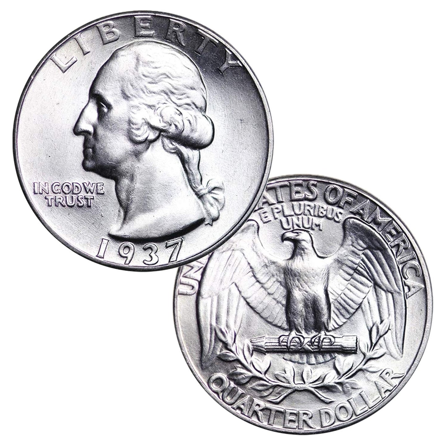 USA $1 Face 90% Silver Washington Quarter Brilliant Uncirculated Lot