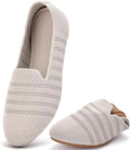 poemlady Womens Ballet Flat Shoes Knit Slip On - Comfortable All-Day