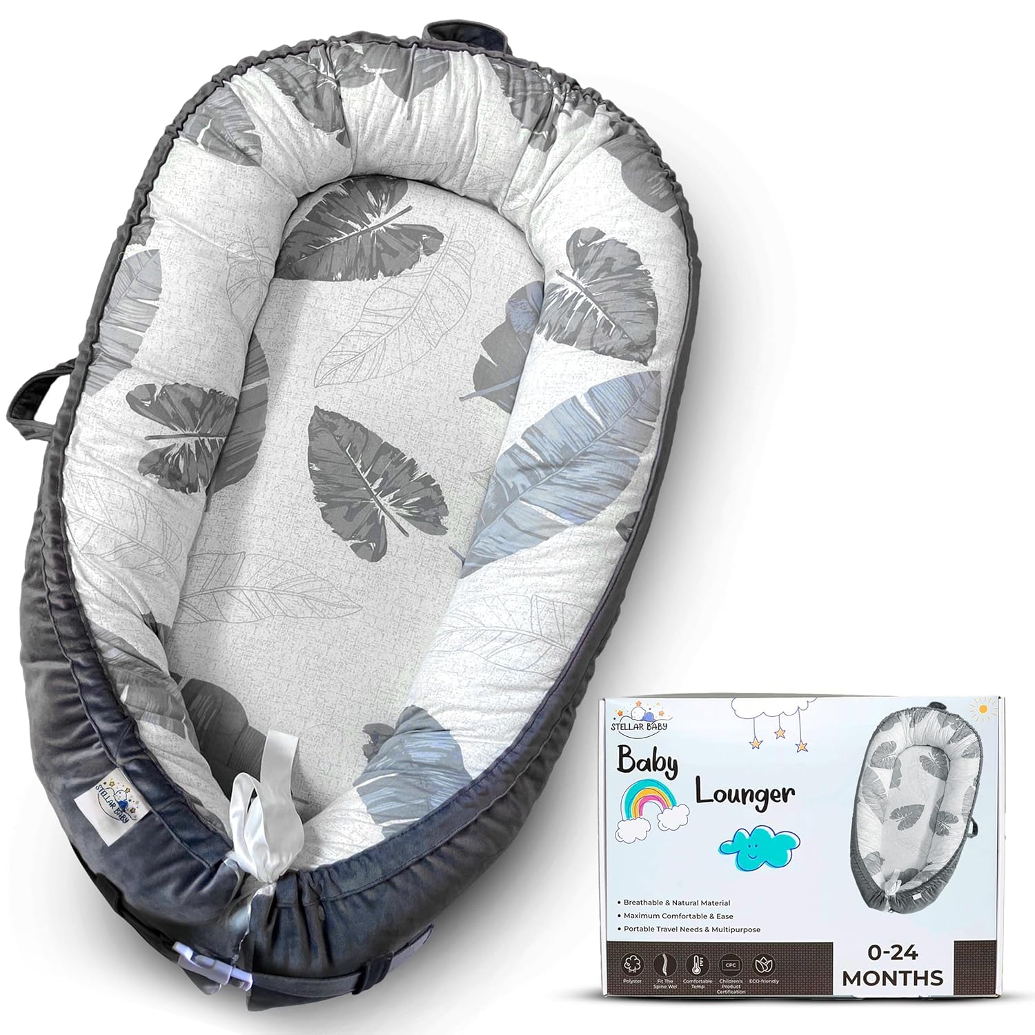 Stellar Baby Lounger: Portable & Breathable Nest