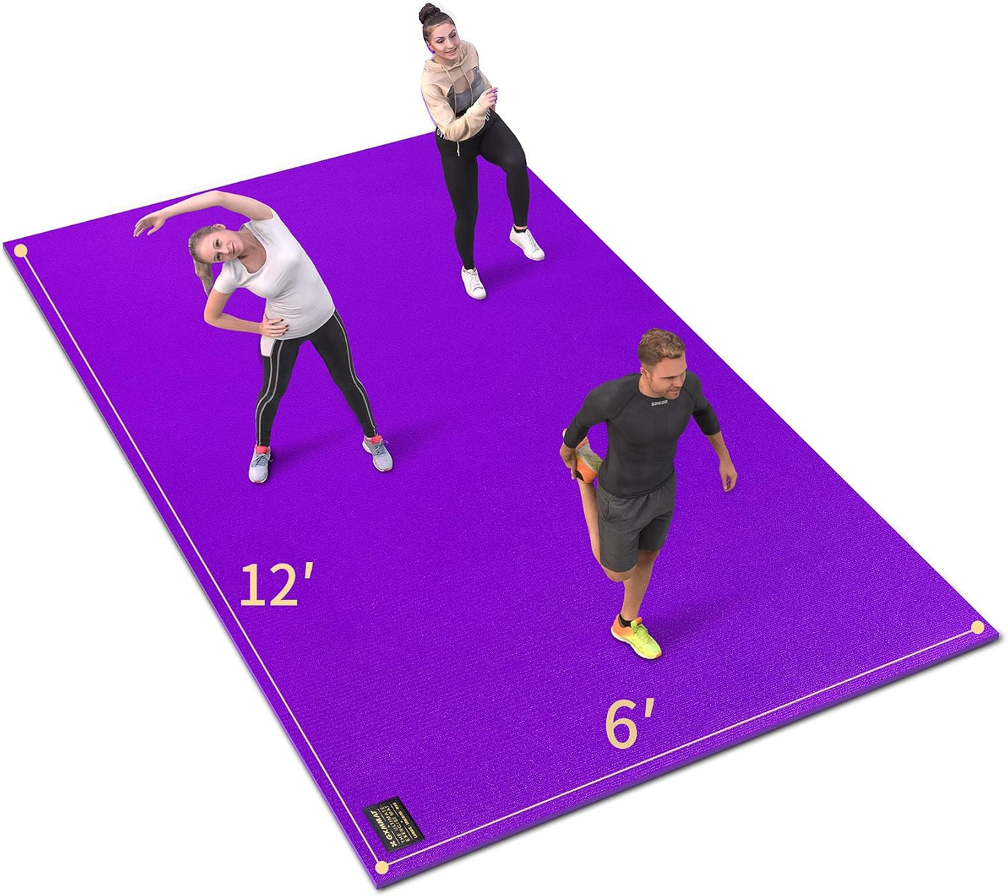 GXMMAT Extra Large Exercise Mat for Home Gym Workouts