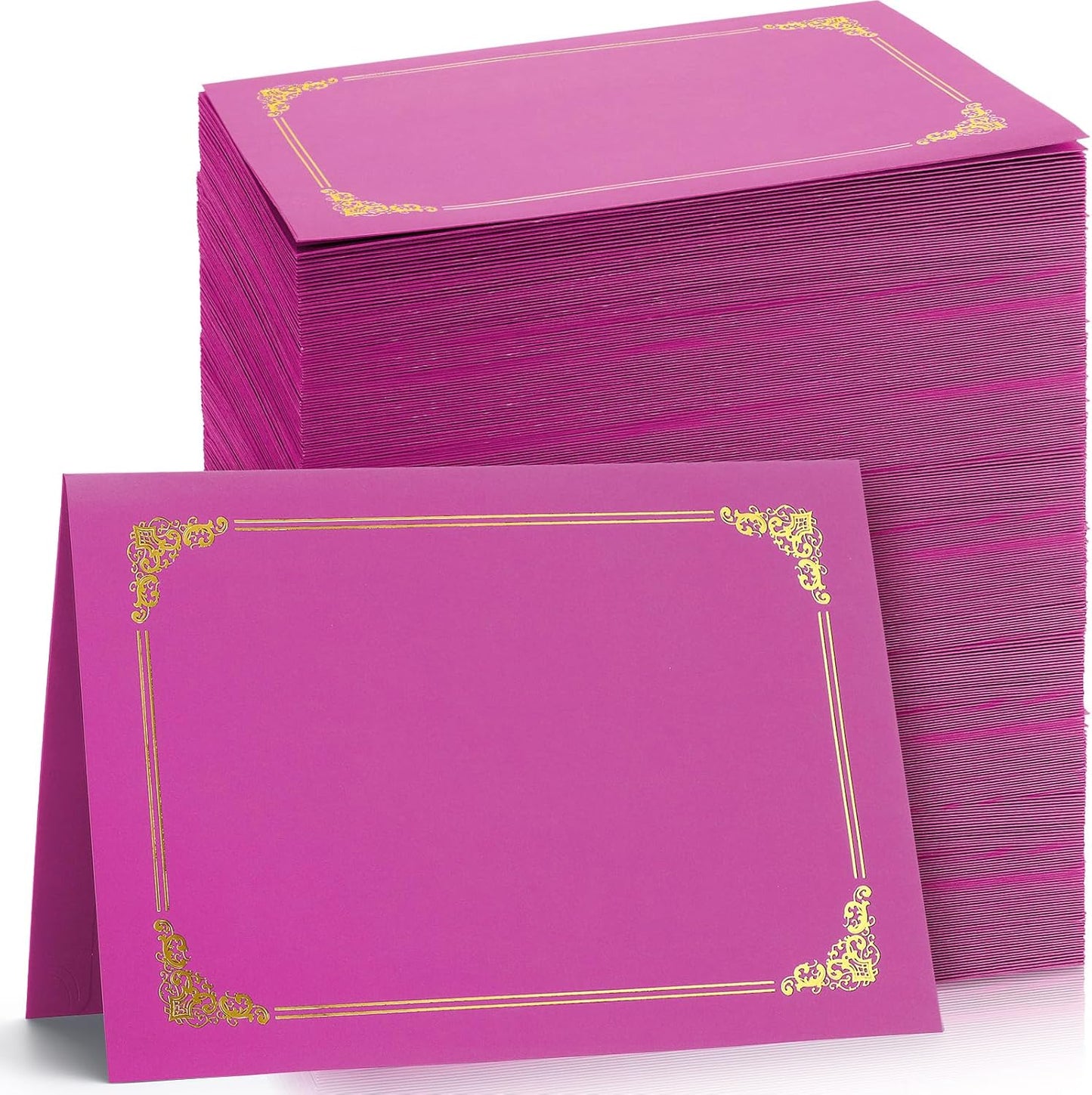Fainne 120 Packs Certificate Holders for 8.5x11 Documents