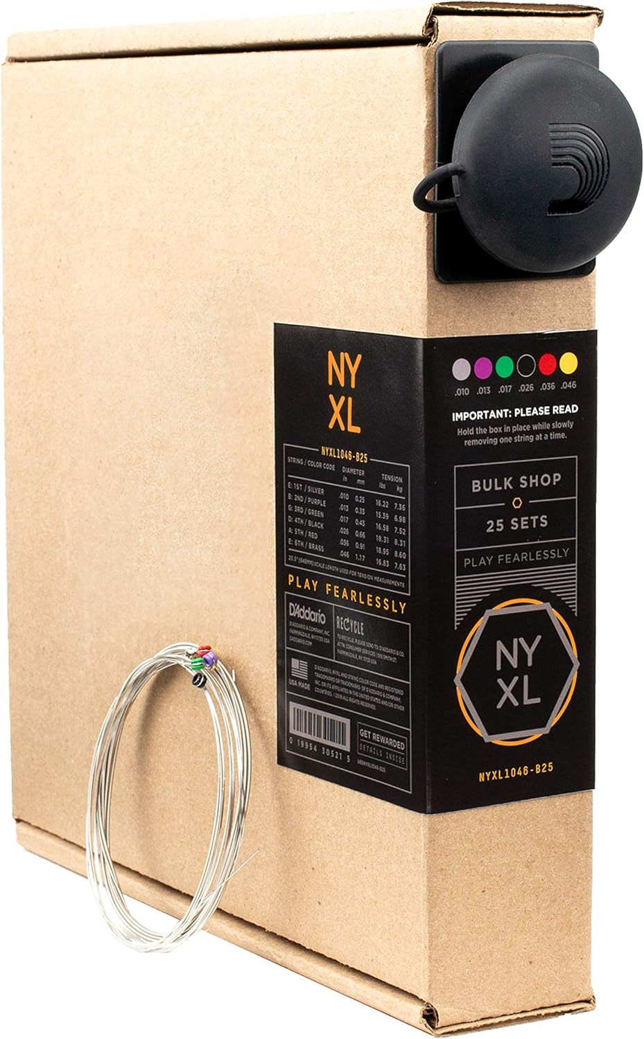 D'Addario Electric Guitar Strings NYXL1046-B25 Regular Light Gauge