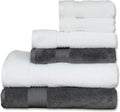 Milara Turkish Bath Towels Set of 6 - Ultra Soft 700 GSM Towels