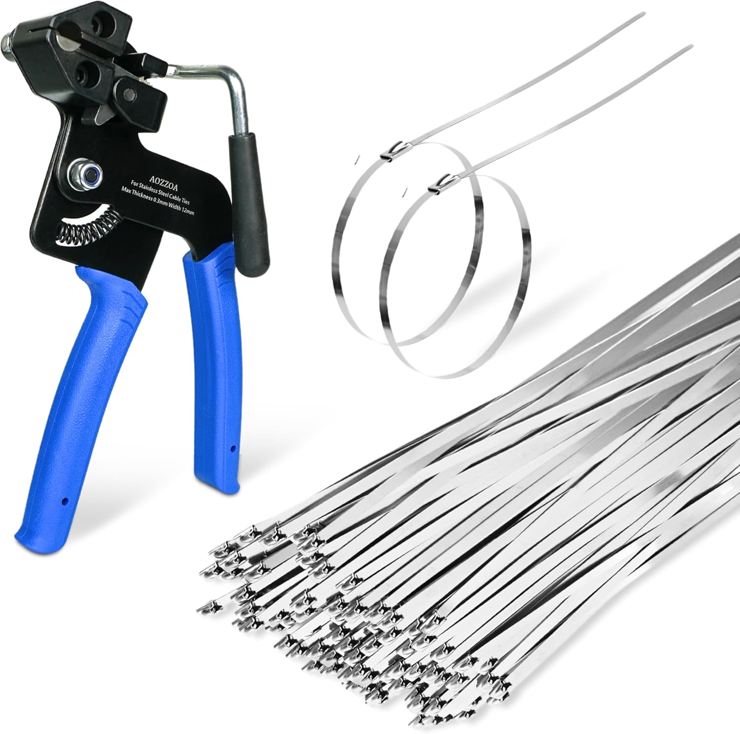 Stainless Steel Zip Tie Gun for Heavy Duty Outdoor Use