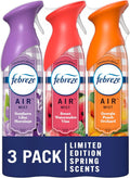 Febreze Air Mist Air Freshener Spray - Odor-Fighting 3 Pack