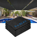 80% Shade Cloth 6 x 50 ft Black Garden Sunblock Net - Durable Plant