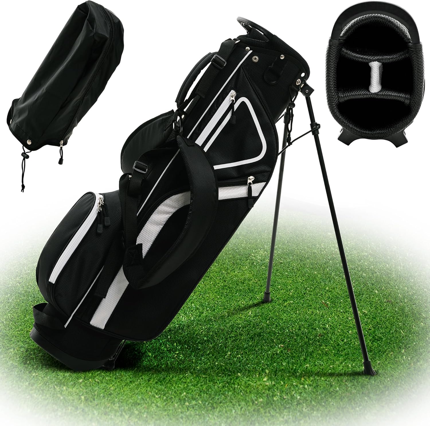 Ultra-Lite Golf Stand Bag - Lightweight 3 Lbs Carry Bag