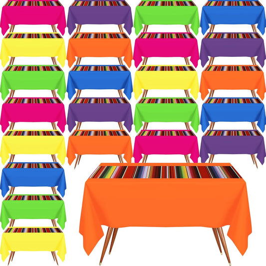 Hosuly Mexican Fiesta Tablecloth for Colorful Party Decor