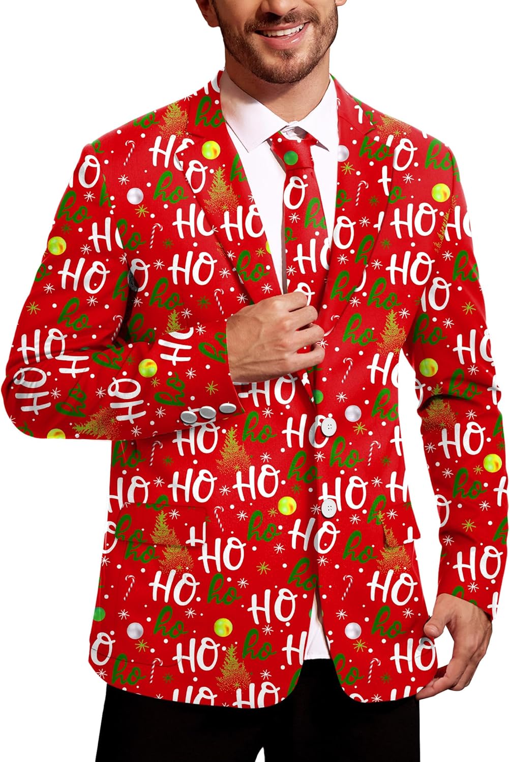 Arvilhill Men's Christmas Blazer - Ugly X-Mas Festive Jacket