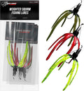 Squirm Fishing Lures - Ultimate Bass Kit with Weighted Weedless Jigs