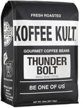 Koffee Kult Thunder Bolt Dark French Roast Whole Bean Coffee - Bold