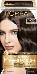 L'Oreal Superior Preference 5A Medium Ash Brown - Cool-Toned Pack of 6