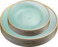 PLASTICPRO 64 Piece Crystal Design Plastic Plates Combo Pack - Gold