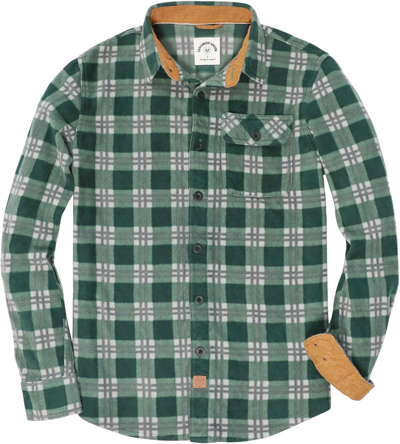 Dubinik Mens Flannel Shirts Long Sleeve Casual Button Down Style