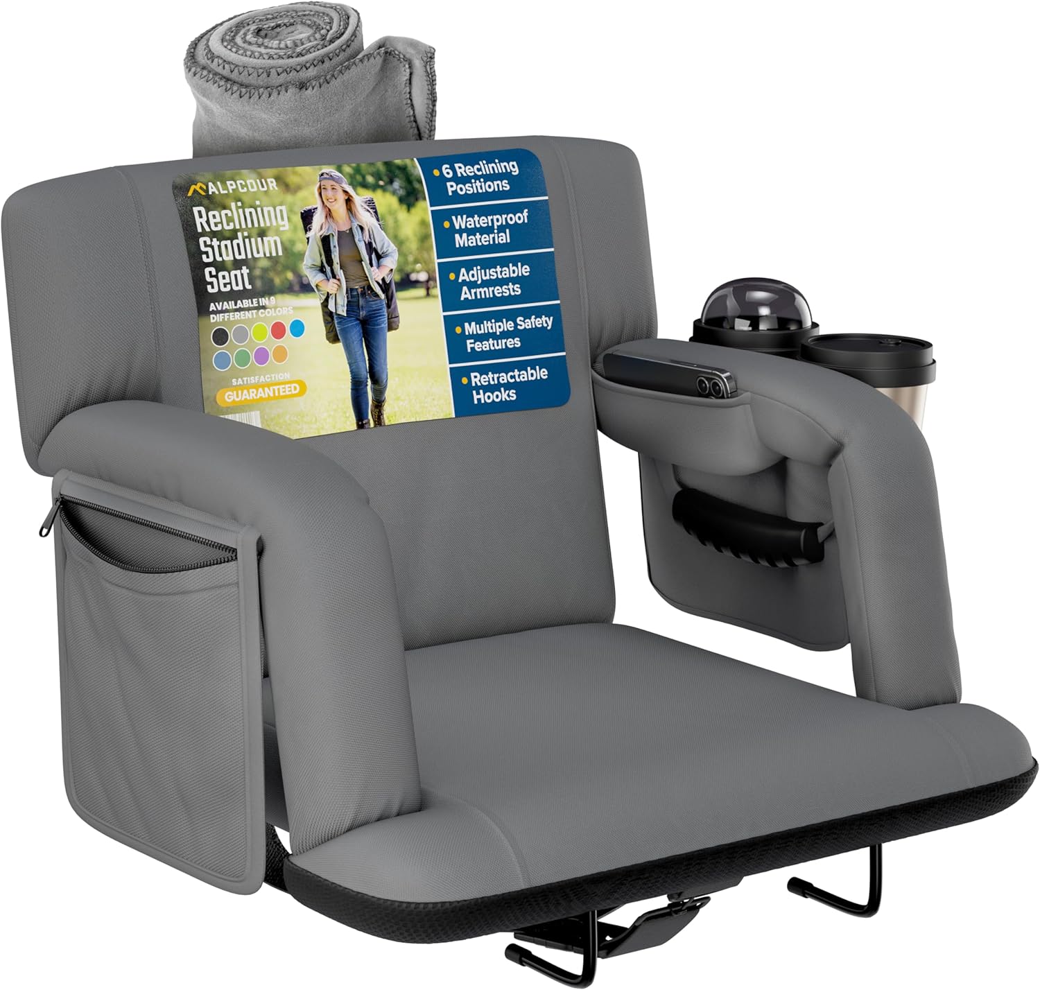 Reclining Stadium Seats with Back Support for Ultimate Comfort
