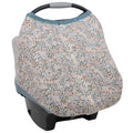 Pressed Petals Car Seat Canopy Breathable Cotton Muslin - Privacy