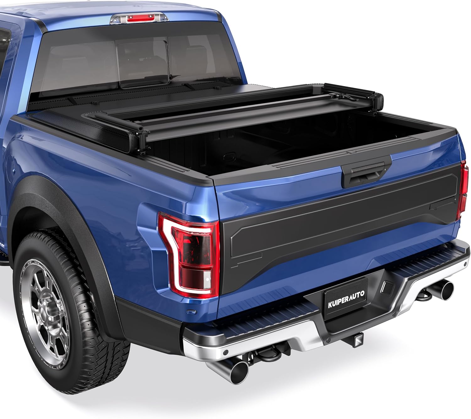 Tri 3-Fold Soft Folding Truck Tonneau Cover for Ford F-150