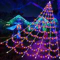 Halloween Spider Web LED Decoration 22.96 ft Orange + Purple - Giant