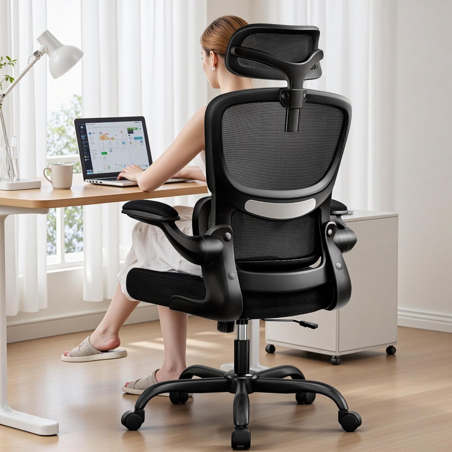 High Back Ergonomic Office Chair with Lumbar Support Features