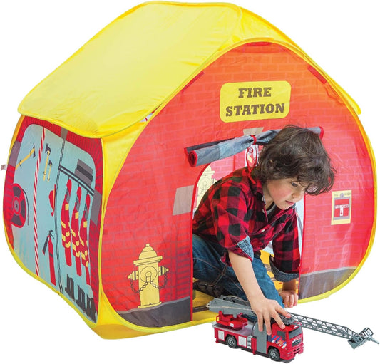 Fun2Give Firestation Tent & Streetmap Playmat | Pretend Play for Toddlers!