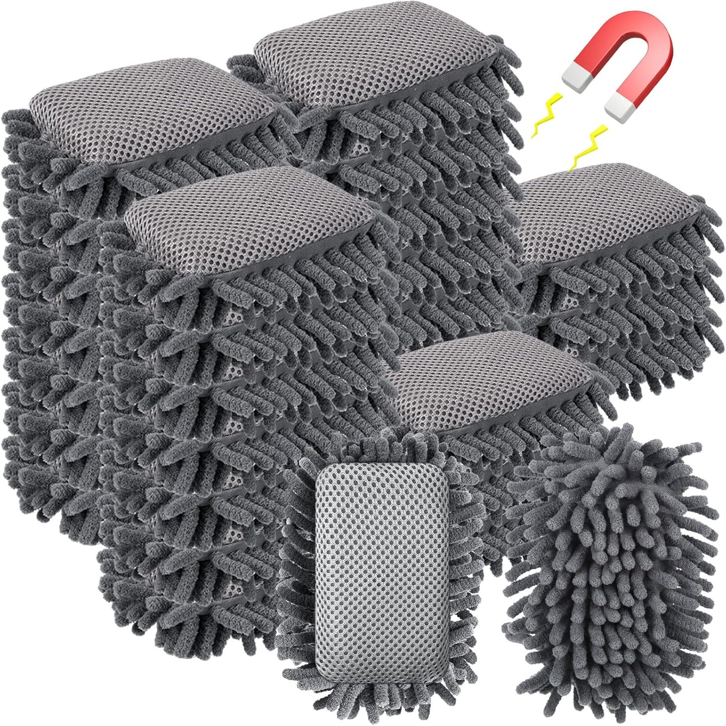 24 Pcs Magnetic Whiteboard Erasers for Home and School Use