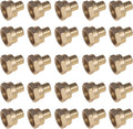 SharkBite 1/2 in Crimp Female Adapter Pack of 25 - Durable Brass PEX