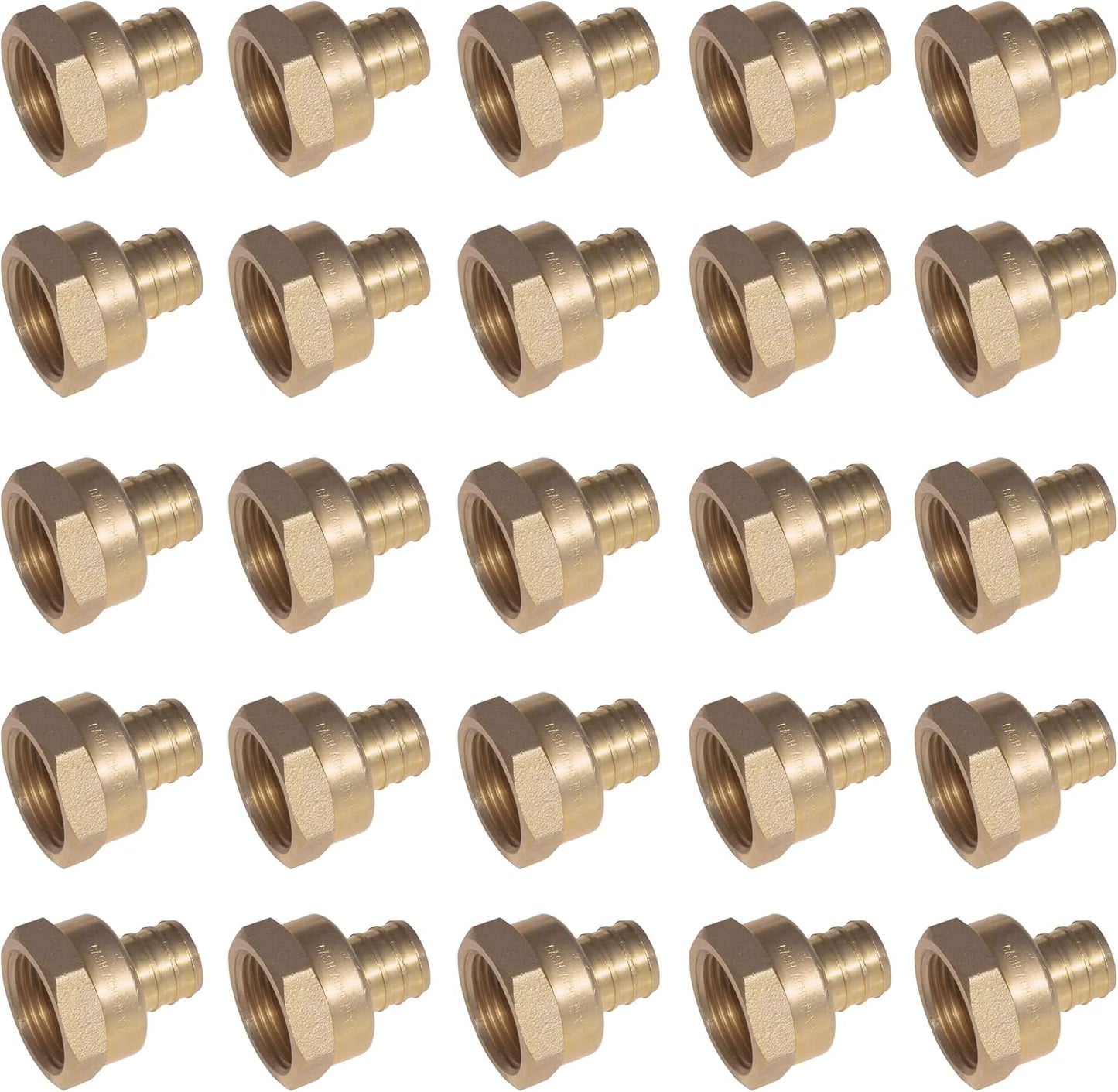 SharkBite Brass Crimp Female Adapter for PEX and Copper Pipes