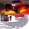 Car Underglow Neon Accent Strip Lights 6Pcs RGB - Bright LED Accent