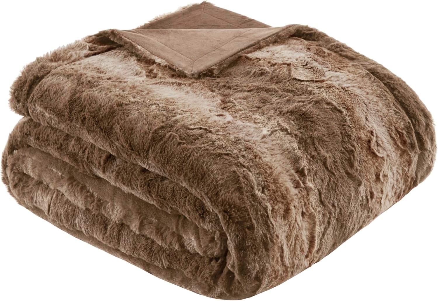 Madison Park Zuri Soft Plush Luxury Oversized Faux Fur Throw