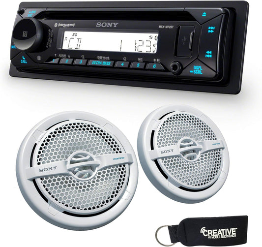 Sony Marine Bluetooth Receiver + Speakers Combo