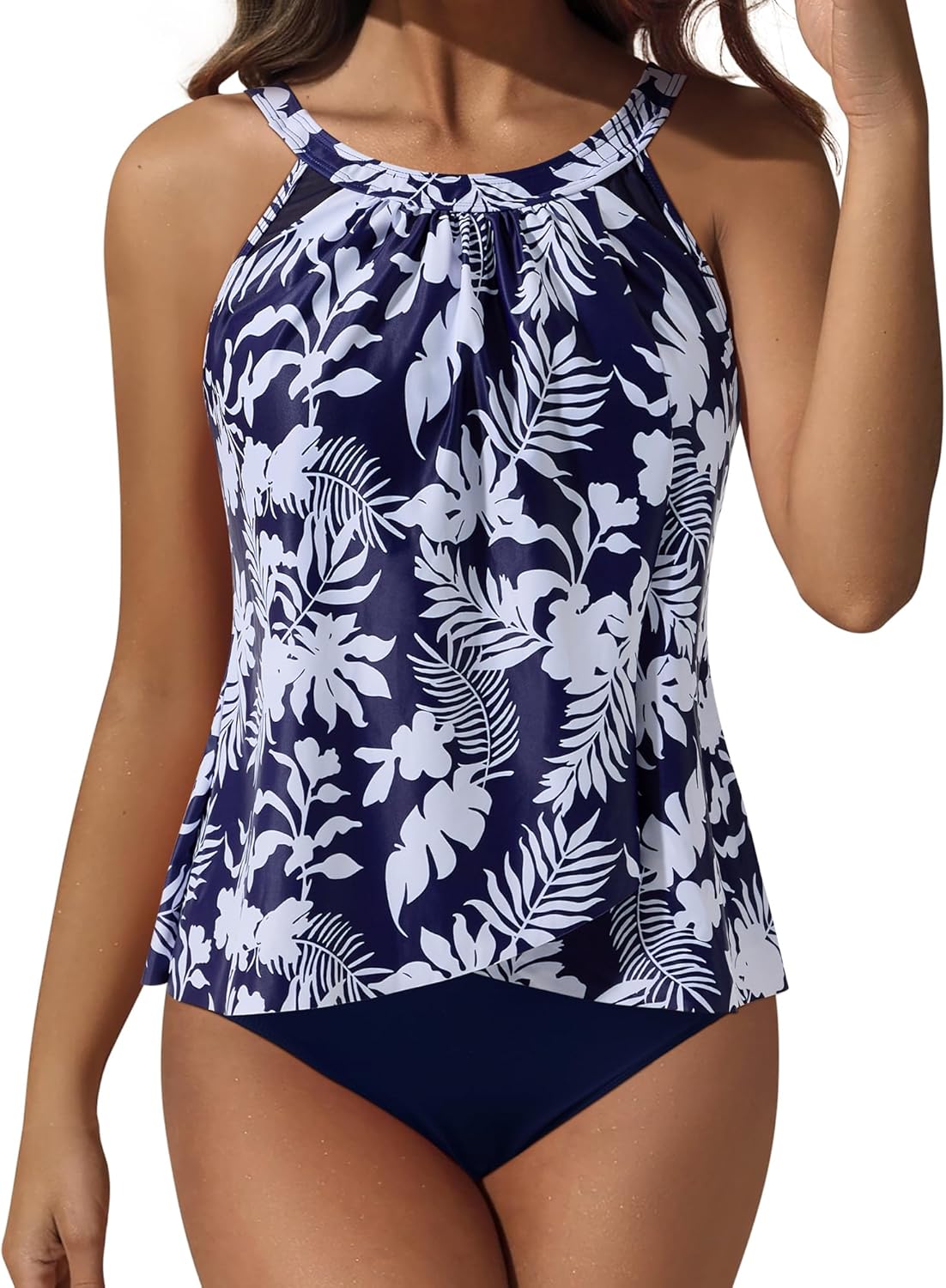 SUUKSESS Women Tummy Control Tankini Bathing Suit for Summer