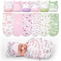 Ramede Preemie Swaddle Blanket Set with Hats for Newborns
