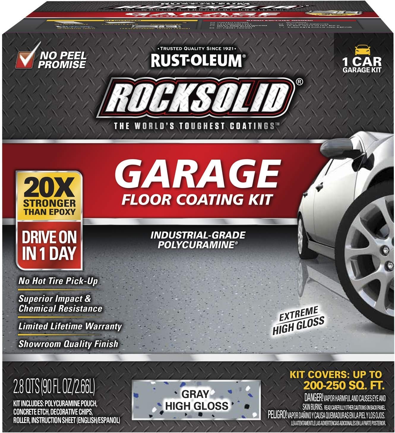Rust-Oleum RockSolid Polycuramine Garage Floor Coating Kit