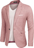 COOFANDY Men's Casual Suit Blazer Jacket - Lightweight Linen Texture