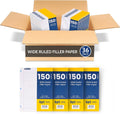EPI Filler Paper Wide Ruled Loose Leaf 150 Sheets - Value Pack