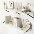 12 Inch Deep Floating Shelves 48W x 12D - Large Rustic Display Shelf