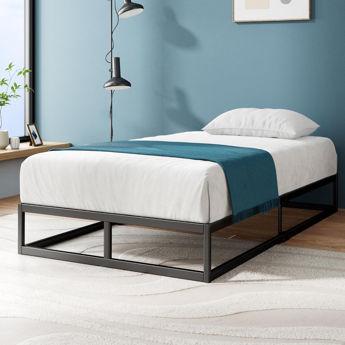 Zinus Joseph 10 Inch Platform Bed Frame with Wood Slat Support
