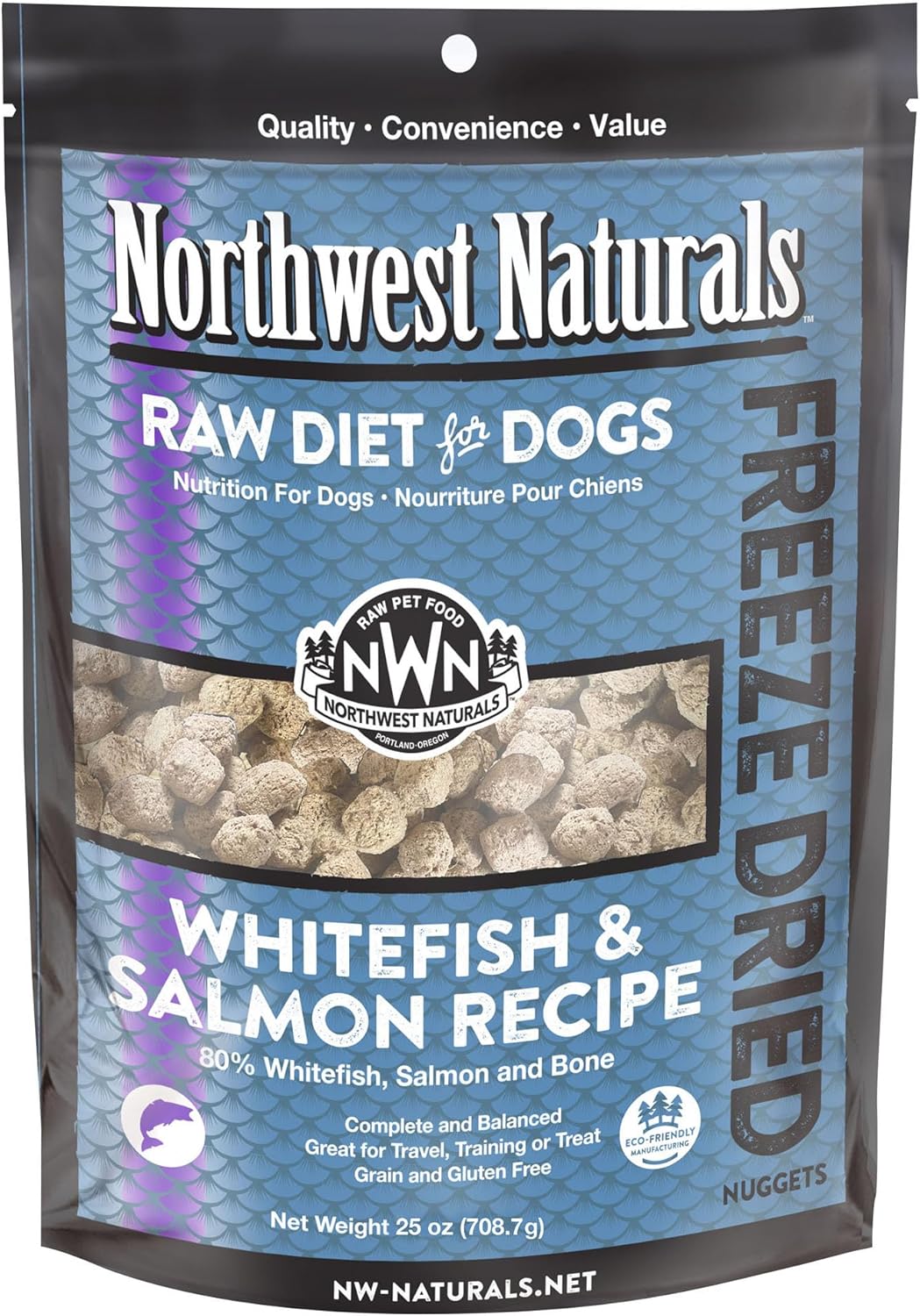 Northwest Naturals Freeze-Dried Whitefish & Salmon Dog Food Review