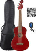 Fender Avalon Tenor Ukulele Cherry Bundle - Complete Starter Pack