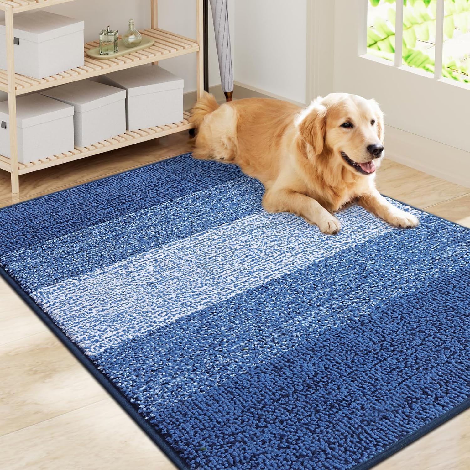 Smiry Dog Door Mat for Muddy Paws - Absorbent & Non-Slip