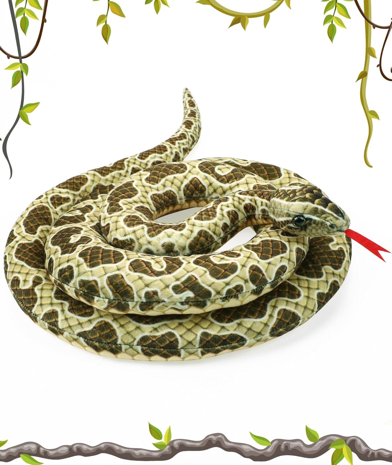 Realistic 70-inch Giant Snake Plush - Perfect Party Gift
