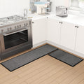 Kitchen Mat Set of 2 PCS Cushioned Non Slip Rugs - Absorbent Comfort