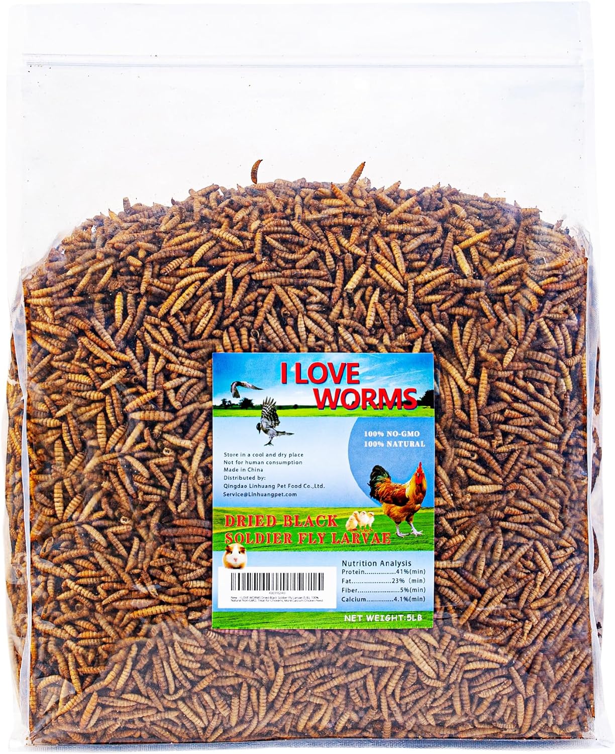 Dried Black Soldier Fly Larvae for Chickens - High Calcium Treats