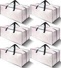 6 Pack Heavy Duty Extra Large Moving Bags 40 gal - Space Saving