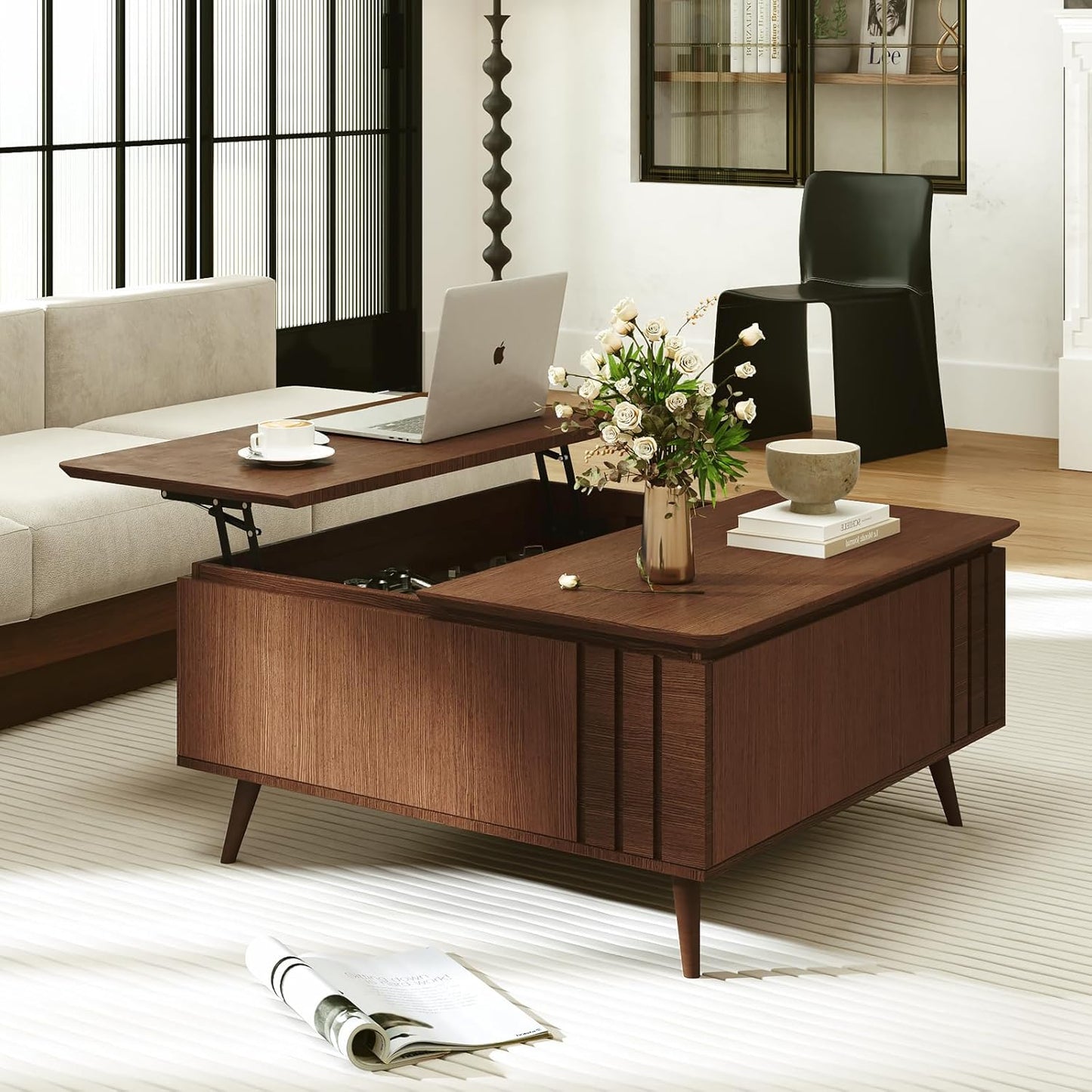 36.2 Lift Top Coffee Table with Storage for Modern Living Rooms