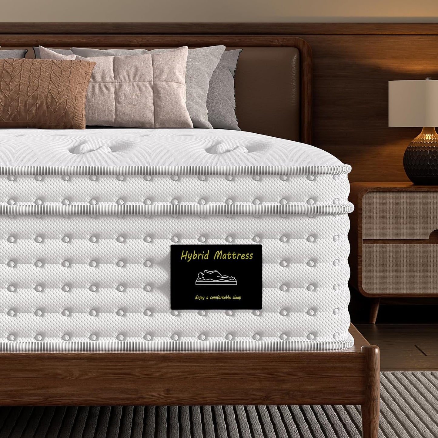 BedStory King Mattress: 14 Inch Hybrid for Back Pain Relief