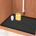 Under Sink Silicone Mat 40in x 22in - Waterproof Cabinet Protector
