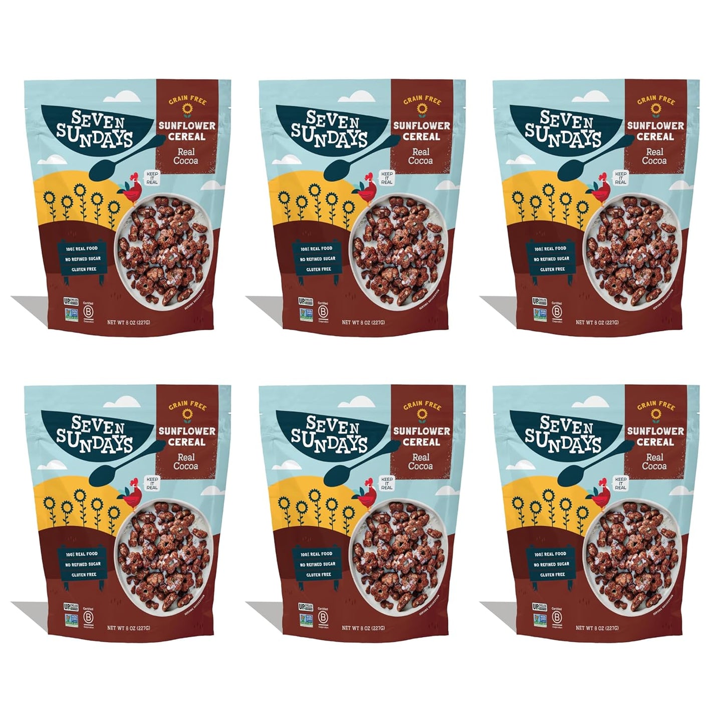 Seven Sundays Sunflower Cereal with Real Cocoa for Crunchy Snacking